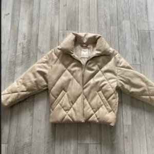 Abercrombine& Fitch M Vegan Leather Puffer
